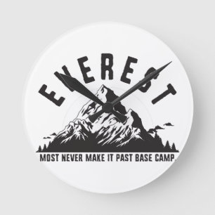 Everest Runde Wanduhr