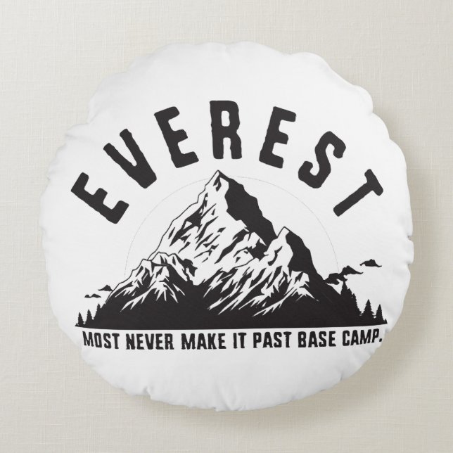 Everest Rundes Kissen (Vorderseite)