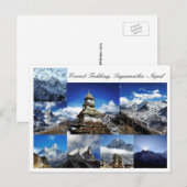 Everest Trekking, Sagarmatha Park, Himalayas Nepal Postkarte (Vorne/Hinten)