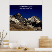 Everest und Nuptse Poster (Küche)