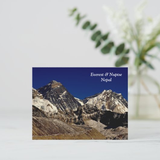 Everest und Nuptse Postkarte (Stehend Vorderseite)