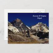 Everest und Nuptse Postkarte (Vorne/Hinten)