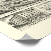 Everett, PA Panoramic Karte - 1905 Poster (Ecke)