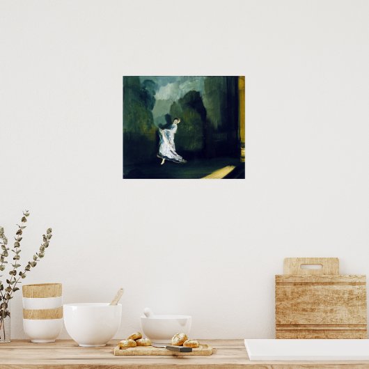 Everett Shinn Keiths Gewerkschaft Square Poster (Küche)