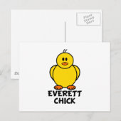Everett Washington Chick Postkarte (Vorne/Hinten)