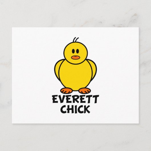 Everett Washington Chick Postkarte (Vorderseite)