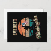 Everett Washington Postkarte (Vorne/Hinten)