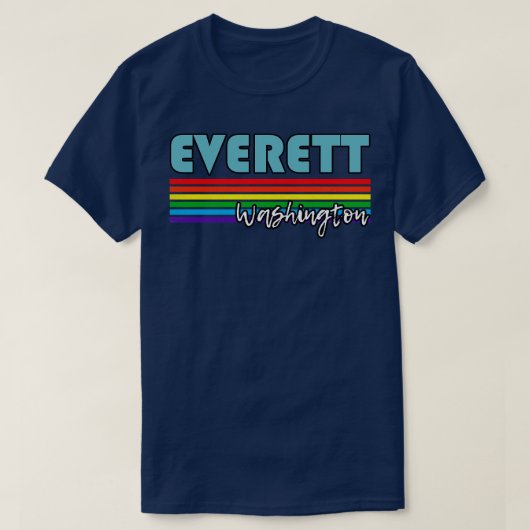 Everett Washington Pride Everett LGBT-Geschenk LGB T-Shirt (Design vorne)
