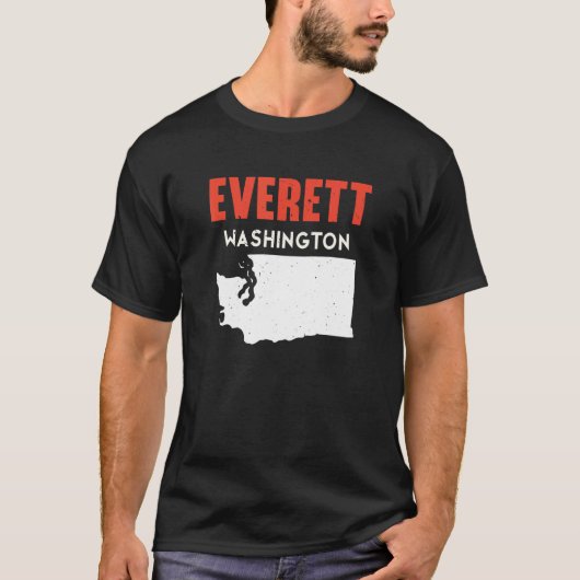 Everett Washington USA Staat America Travel Washin T-Shirt (Vorderseite)