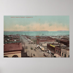 Everett, WAView of Hewitt Ave.Everett, WA Poster