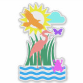 Everglade Kreaturen Aufkleber (Vorderseite)