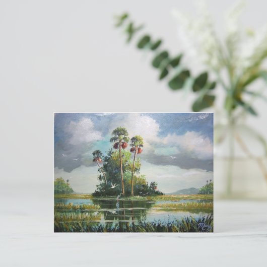 Everglades Art Postkarte (Stehend Vorderseite)