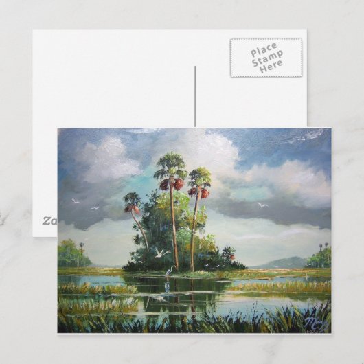 Everglades Art Postkarte (Vorne/Hinten)