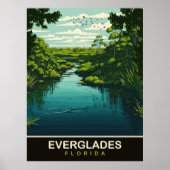 Everglades, Florida, Reisen Poster (Vorne)