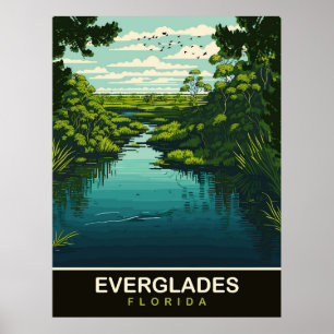 Everglades, Florida, Reisen Poster