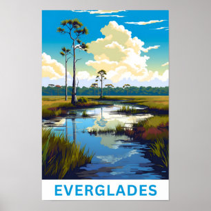 Everglades Florida Travel Print Poster