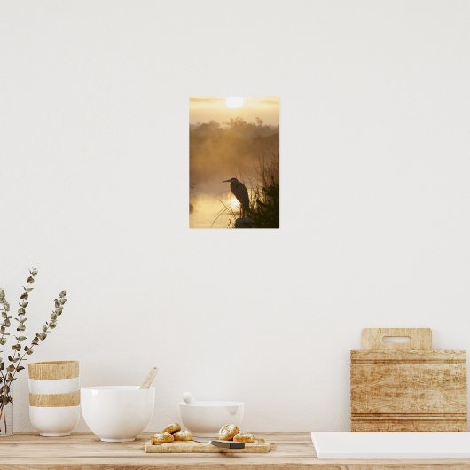Everglades Great Blue Heron Poster (Küche)