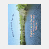 Everglades Landschaftsbild Fleecedecke (Vorderseite)