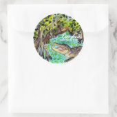 Everglades National Park Aqucolor Runder Aufkleber (Tasche)