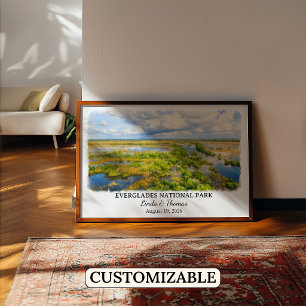 Everglades National Park Florida, Aquarell Poster