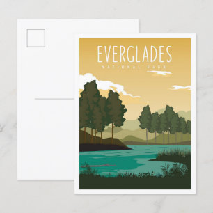 Everglades National Park Florida USA Travel Postkarte