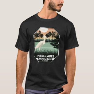 Everglades National Park Sonnenuntergang Silberrei T-Shirt