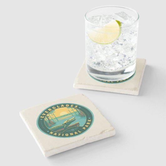 Everglades National Park Steinuntersetzer (Seitenansicht)