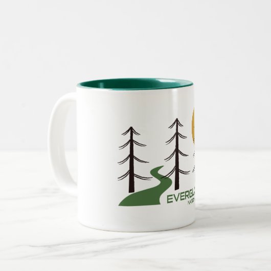 Everglades National Park Trail Zweifarbige Tasse (Vorderseite Links)