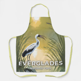 Everglades National Park | Wasserfarben Storch Schürze