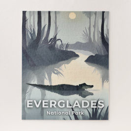 Everglades National Park | Watercolor Alligator Puzzle