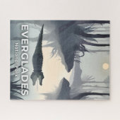 Everglades National Park | Watercolor Alligator Puzzle (Horizontal)