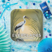 Everglades National Park | Watercolor Stork Pappteller (Party)