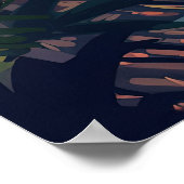 Everglades Nationalpark Alligator Sumpf Florida Poster (Ecke)