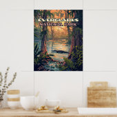 Everglades Nationalpark Alligator Sumpf Florida Poster (Küche)