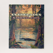 Everglades Nationalpark Alligator Sumpf Florida Puzzle (Vertikal)