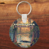 Everglades Nationalpark Alligator Sumpf Florida Schlüsselanhänger (Rückseite)