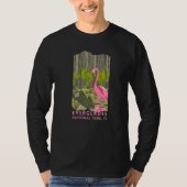 Everglades Nationalpark Flamingo Camping Wandern V T-Shirt (Vorderseite)