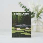 Everglades Nationalpark Florida Alligator Postkarte (Stehend Vorderseite)