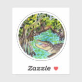 Everglades Nationalpark Florida Aufkleber (Blatt)