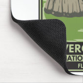 Everglades Nationalpark Florida Egret Vintag Mousepad (Ecke)