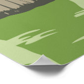 Everglades Nationalpark Florida Egret Vintag Poster (Ecke)