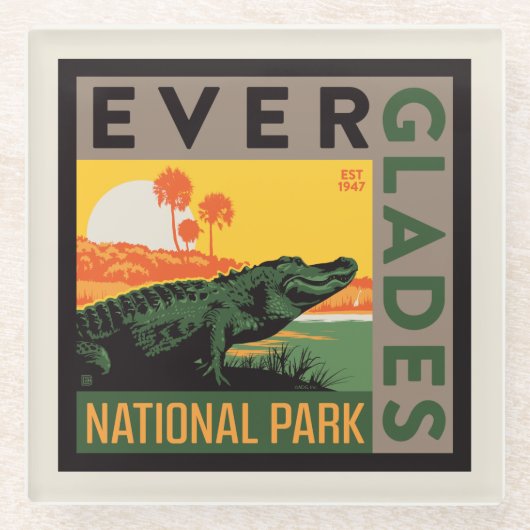 Everglades-Nationalpark | Florida Glasuntersetzer (Vorderseite)