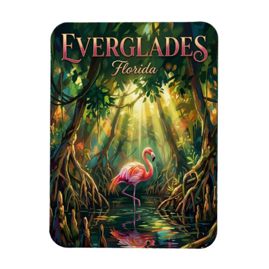 Everglades-Nationalpark Florida Magnet (Vertikal)