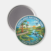 Everglades Nationalpark Florida Magnet (Vorderseite/Rückseite)