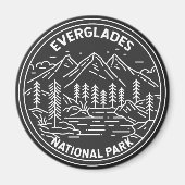 Everglades Nationalpark Florida Monoline Magnet (Vorne)