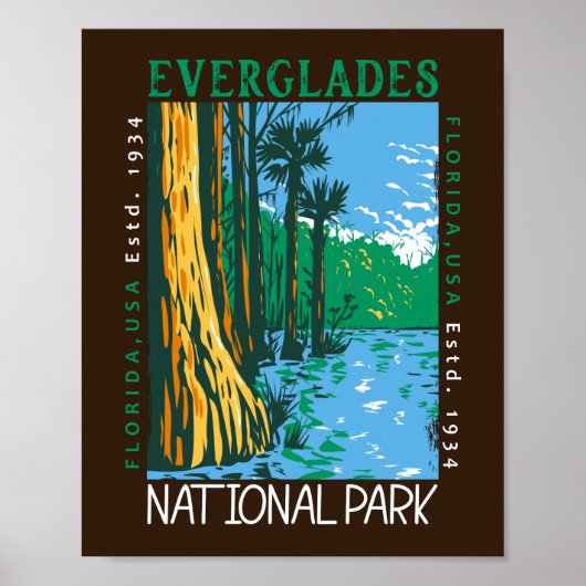 Everglades Nationalpark Florida Poster (Vorne)