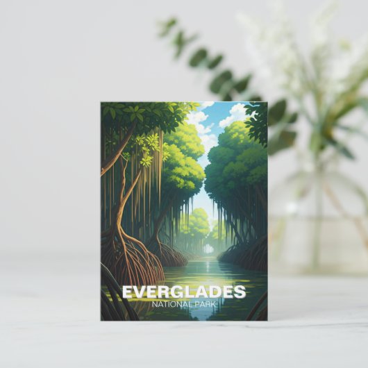 Everglades Nationalpark Florida Postkarte (Stehend Vorderseite)
