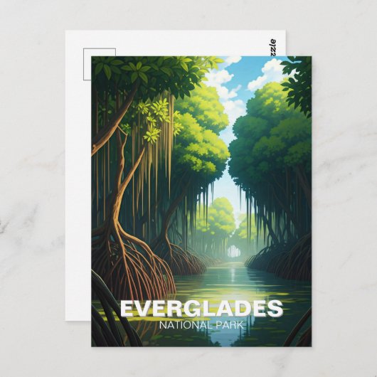 Everglades Nationalpark Florida Postkarte (Vorne/Hinten)