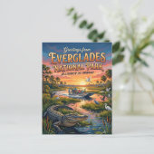 Everglades-Nationalpark Florida Postkarte (Stehend Vorderseite)
