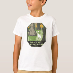 Everglades Nationalpark Florida Reiher Vintage T-S T-Shirt